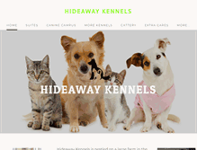 Tablet Screenshot of hideawaykennelsnc.com